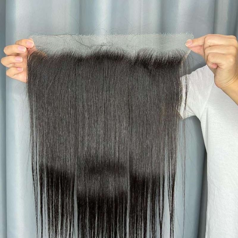 Virgin Human Hair Straight 13x4 13x6 HD Lace Frontal - 图片 2